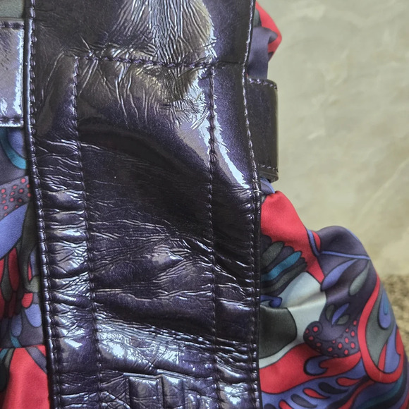 Vintage Kathy Van Zeeland Red and Blue Shoulder Bags - Picture 10 of 12